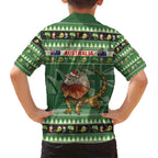 Aussie Frilled Lizard Family Matching Summer Maxi Dress and Hawaiian Shirt Merry Christmas