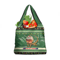 Aussie Frilled Lizard Grocery Bag Merry Christmas