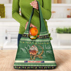 Aussie Frilled Lizard Grocery Bag Merry Christmas