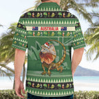 Aussie Frilled Lizard Hawaiian Shirt Merry Christmas