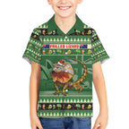 Aussie Frilled Lizard Hawaiian Shirt Merry Christmas