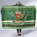 Aussie Frilled Lizard Hooded Blanket Merry Christmas