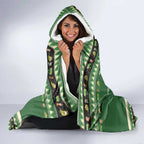 Aussie Frilled Lizard Hooded Blanket Merry Christmas