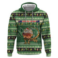 Aussie Frilled Lizard Hoodie Merry Christmas