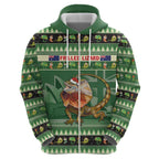 Aussie Frilled Lizard Hoodie Merry Christmas