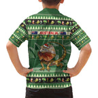 Aussie Frilled Lizard Kid Hawaiian Shirt Merry Christmas