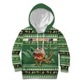 Aussie Frilled Lizard Kid Hoodie Merry Christmas