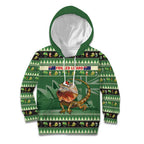 Aussie Frilled Lizard Kid Hoodie Merry Christmas