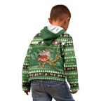 Aussie Frilled Lizard Kid Hoodie Merry Christmas