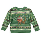 Aussie Frilled Lizard Kid Ugly Christmas Sweater Merry Christmas