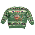 Aussie Frilled Lizard Kid Ugly Christmas Sweater Merry Christmas