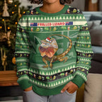 Aussie Frilled Lizard Kid Ugly Christmas Sweater Merry Christmas