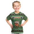 Aussie Frilled Lizard Kid T Shirt Merry Christmas