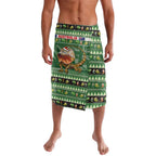 Aussie Frilled Lizard Lavalava Merry Christmas