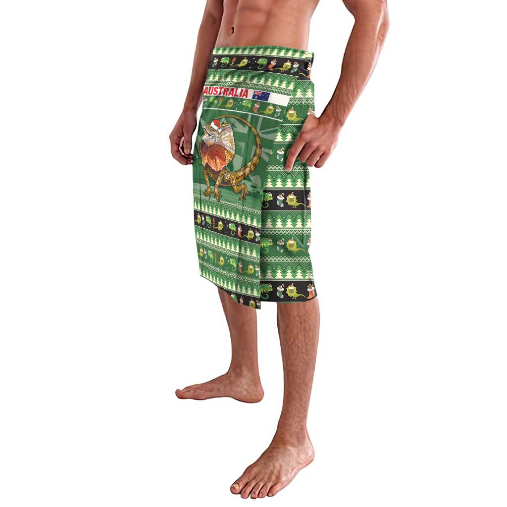 Aussie Frilled Lizard Lavalava Merry Christmas
