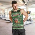 Aussie Frilled Lizard Men Tank Top Merry Christmas