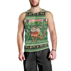 Aussie Frilled Lizard Men Tank Top Merry Christmas