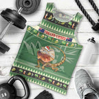 Aussie Frilled Lizard Men Tank Top Merry Christmas