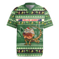 Aussie Frilled Lizard Rugby Jersey Merry Christmas