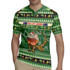 Aussie Frilled Lizard Rugby Jersey Merry Christmas