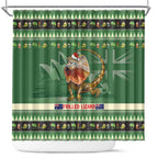 Aussie Frilled Lizard Shower Curtain Merry Christmas