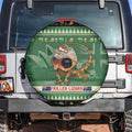 Aussie Frilled Lizard Spare Tire Cover Merry Christmas
