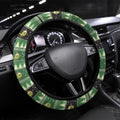 Aussie Frilled Lizard Steering Wheel Cover Merry Christmas