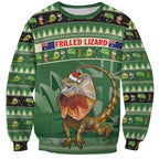 Aussie Frilled Lizard Sweatshirt Merry Christmas