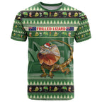 Aussie Frilled Lizard T Shirt Merry Christmas