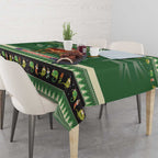 Aussie Frilled Lizard Tablecloth Merry Christmas