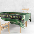 Aussie Frilled Lizard Tablecloth Merry Christmas