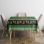Aussie Frilled Lizard Tablecloth Merry Christmas