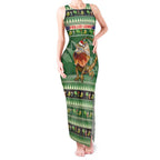 Aussie Frilled Lizard Tank Maxi Dress Merry Christmas