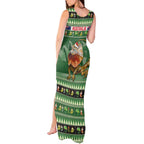 Aussie Frilled Lizard Tank Maxi Dress Merry Christmas