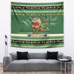 Aussie Frilled Lizard Tapestry Merry Christmas