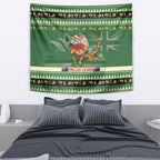 Aussie Frilled Lizard Tapestry Merry Christmas