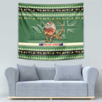 Aussie Frilled Lizard Tapestry Merry Christmas