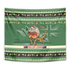 Aussie Frilled Lizard Tapestry Merry Christmas