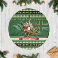 Aussie Frilled Lizard Tree Skirt Merry Christmas