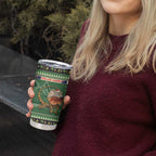 Aussie Frilled Lizard Tumbler Cup Merry Christmas
