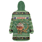 Aussie Frilled Lizard Wearable Blanket Hoodie Merry Christmas