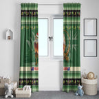 Aussie Frilled Lizard Window Curtain Merry Christmas
