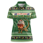 Aussie Frilled Lizard Women Polo Shirt Merry Christmas