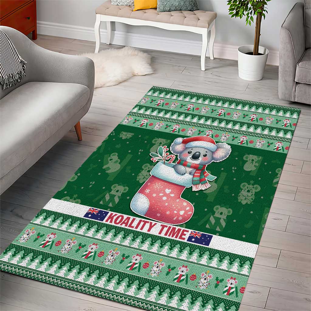 Aussie Koala Area Rug Merry Christmas