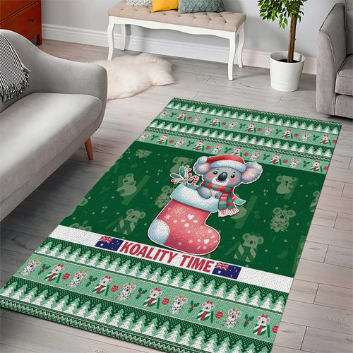 Aussie Koala Area Rug Merry Christmas