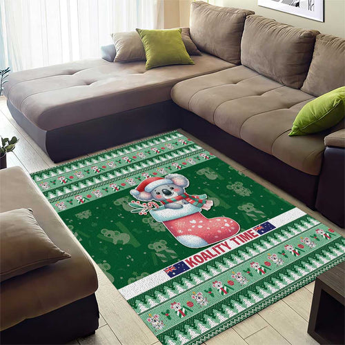 Aussie Koala Area Rug Merry Christmas