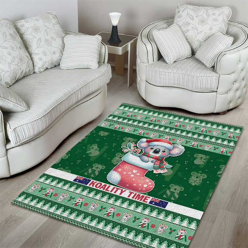 Aussie Koala Area Rug Merry Christmas