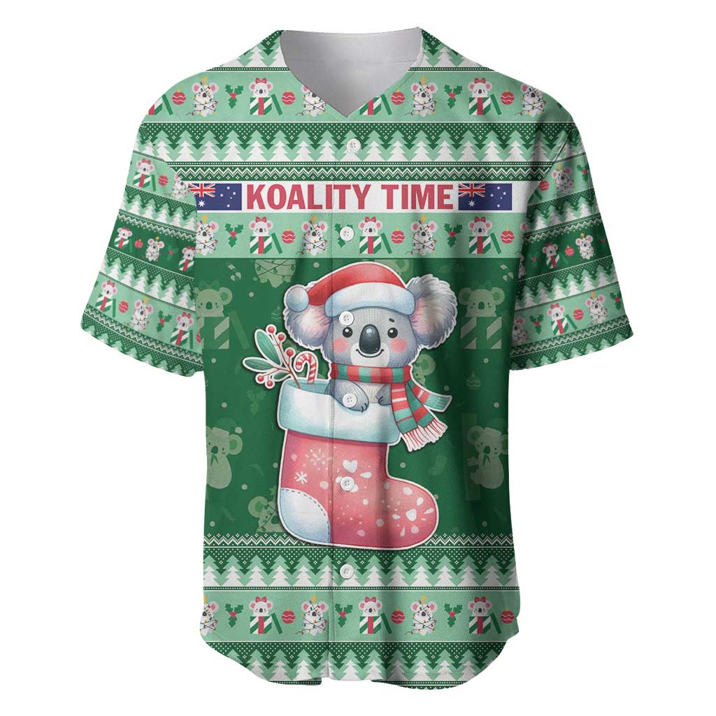 Aussie Koala Baseball Jersey Merry Christmas