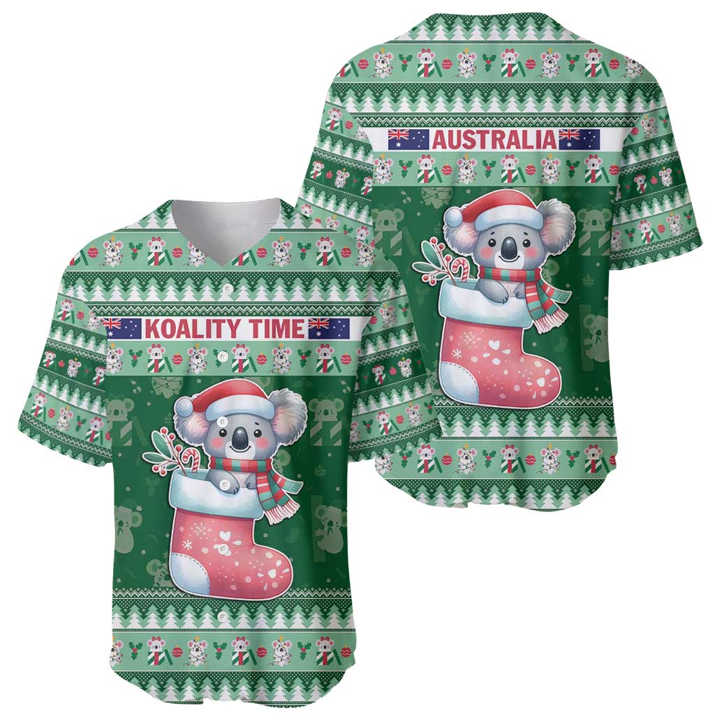 Aussie Koala Baseball Jersey Merry Christmas