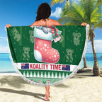 Aussie Koala Beach Blanket Merry Christmas